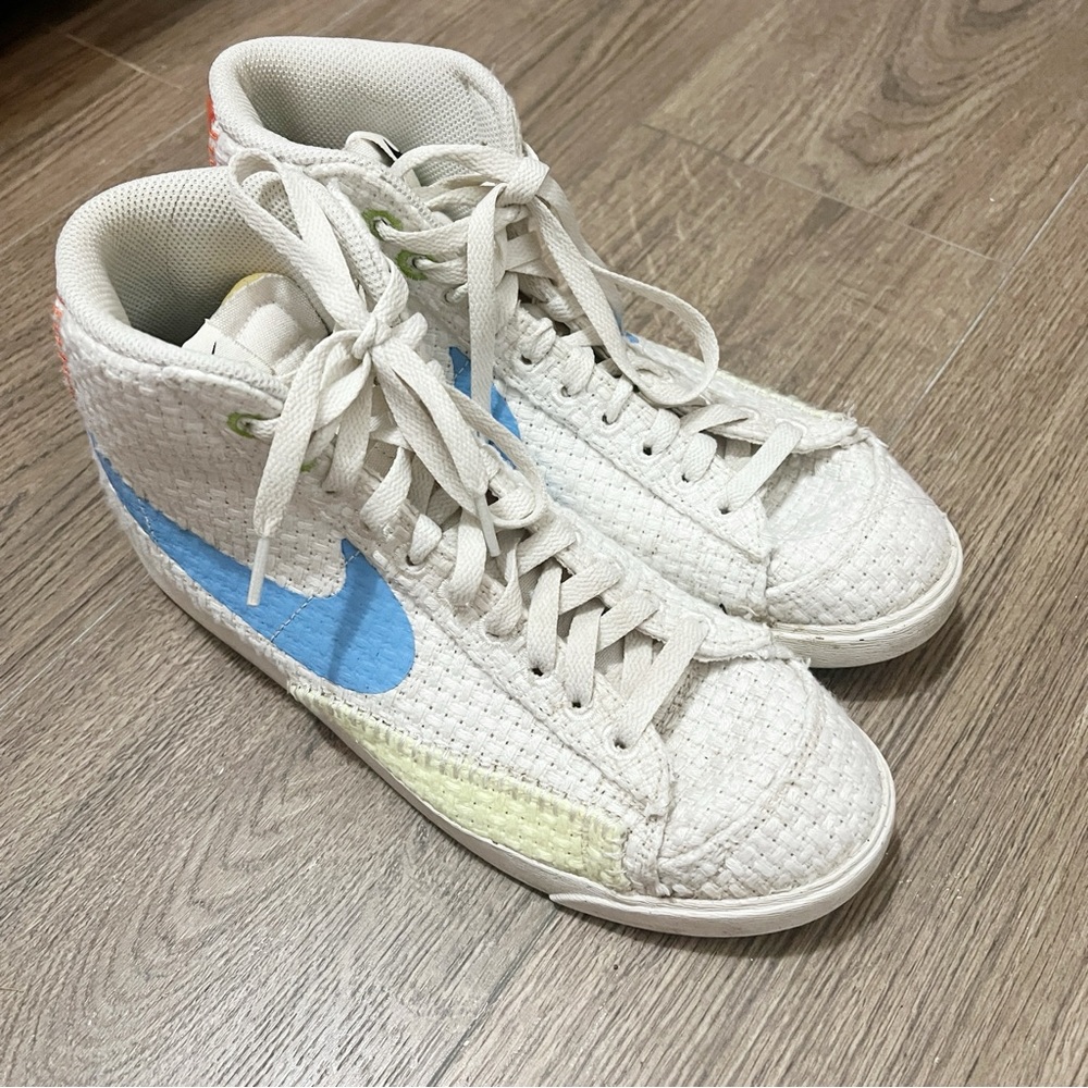 NIKE Blazer Mid '77 Next Nature Sneakers Hemp Womens 10 - Picture 2 of 9